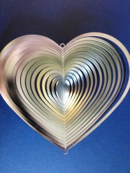 Windspiel Herz Klein mi 2 Oesen